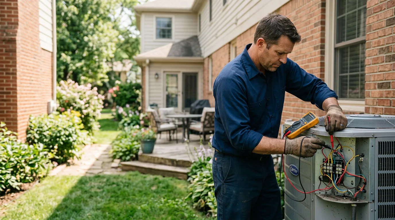 HVAC technician working near Olton, TX
